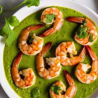 Green Spice Prawn
