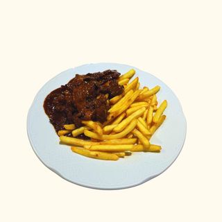 87. Ternera Con Patatas Fritas