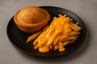 Burger OZN cu pulled pork 450g + bautura la alegere