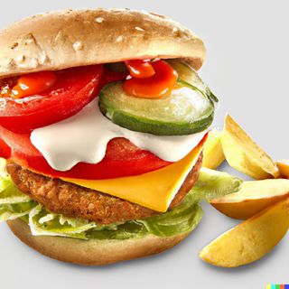 Хамбургер с шунка и кашкавал + Coca-Cola (330мл)