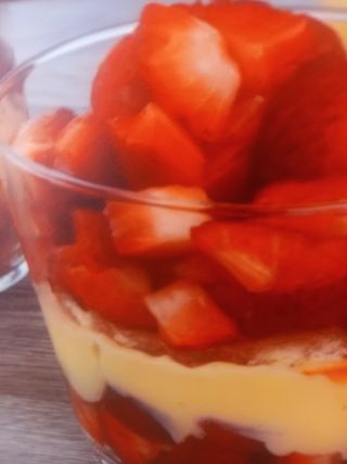 Crema Chantilly con fragole