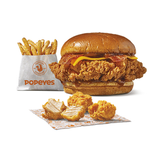 The Bacon BBQ + 3 Nuggets + Cajun Fries