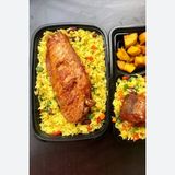 FRIED  RICE X TURKEY  X COLESLAW /PLANTAIN 