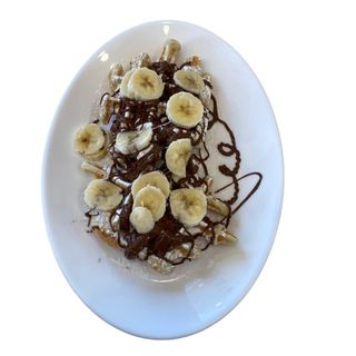 Gofre De Platano Y Chocolate 