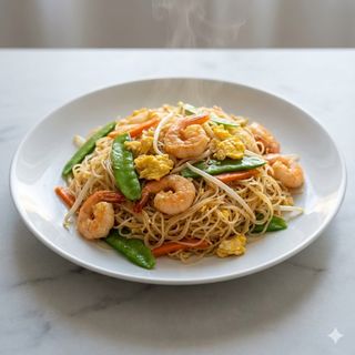 70.Spaghetti di riso  con gamberI