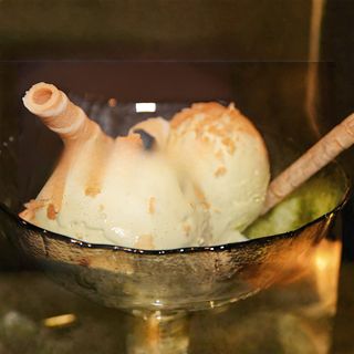 Helado de té verde