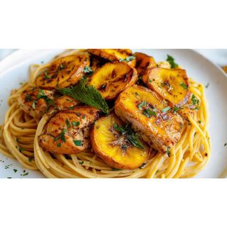 Spaghetti, Chicken & Plantain (Regular)