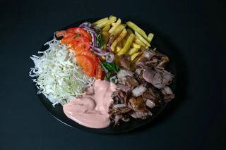 Shaorma vita farfurie