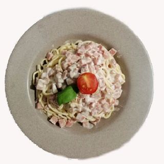 Spaghetti com Natas e Fiambre