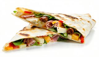 Wurstel, kebab , prosciutto crudo, provola, patate, insalata