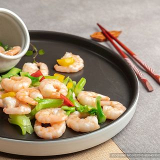 T58 Camarao grelado com arroz e batata frita