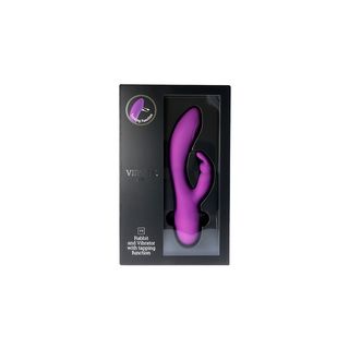 Virgite Vibrador Rabbit Tapping V9 Morado O Rosa