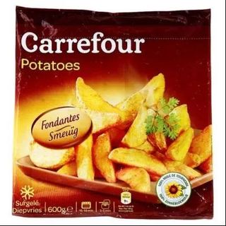 Patatas Prefritas con Piel Carrefour 600 Gr.