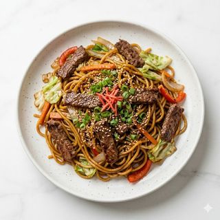 17T. Yakiudon Con Ternera