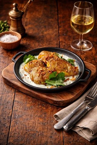 Смеш картопля з йогуртовим соусом