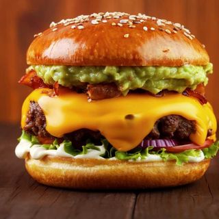 HAMBURGUESA A LA BARBACOA 