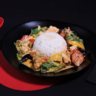 Рис "Паназия" с форелью