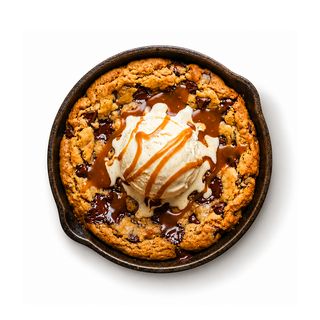 Skillet chocolate chip cookie