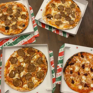 2 pizzas PEQUEÑAS de 26cm x 21€