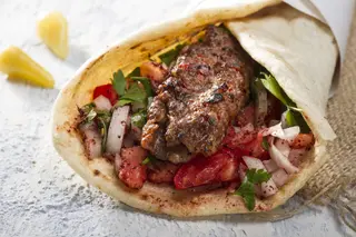 Piadina shashlik kebab