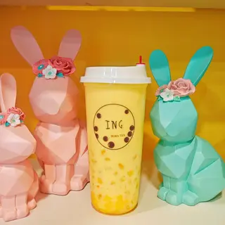 Yogurt al mango con boba cristallo 芒果酸奶波波