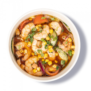 Ceviche de Salmón y Langostinos