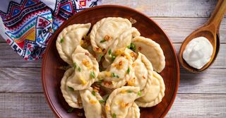 Pierogi z kapustą i grzybami (7 sztuk)