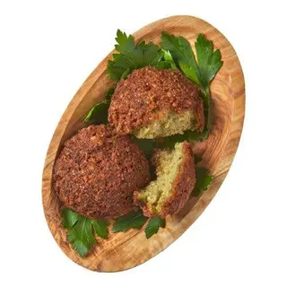 Plato Combinado De Arroz Falafel Y Patatas