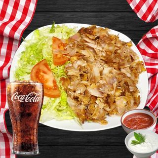 Menú Plato Kebab Ensalada