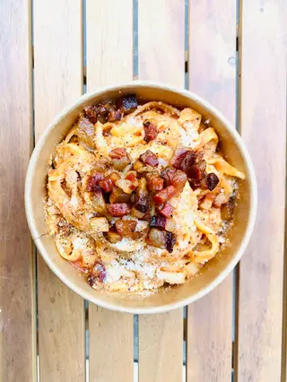 Fettuccine amatriciana