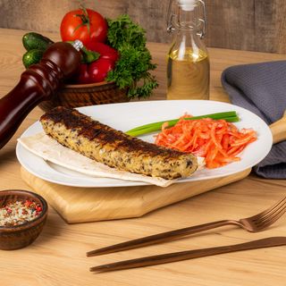 Кебаб из курицы с грибами