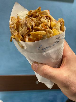 Pita con gyros di maiale