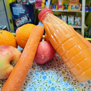 Фреш морков, ябълка и портокал (500мл)