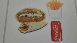 Menú lahmacum y bebida