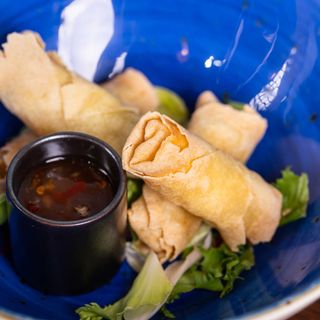 Harumaki di verdure e gamberi