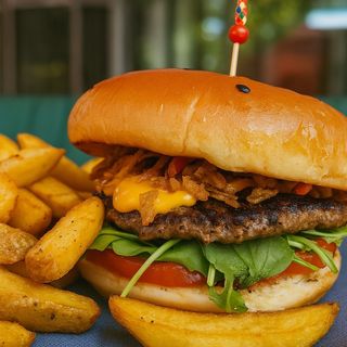 Junior Burger cu cartofi