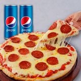 Combo Pizza + 2 Bebidas (330 Ml.)