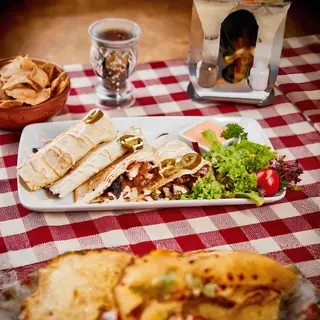 Steakhouse pork quesadilla