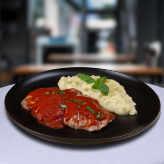 Muschiulet cu sos rosu si piure  450g