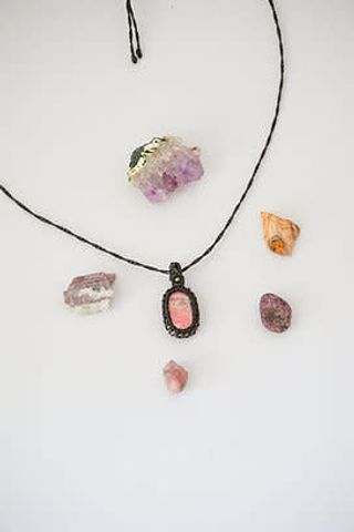 Colier cu Rodocrozit