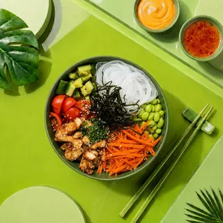 Poke Funchoza Chicken Bolgogi