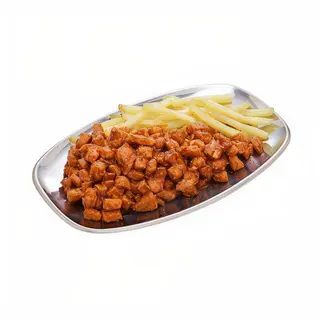 Ración De Raxo Al Queso Con Patatas