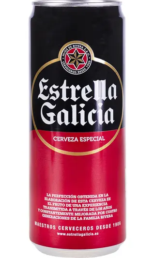 Cerveza Estrella Galicia 330 ml.