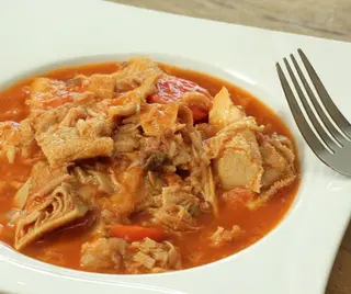 Soupe de Tripe de Boeuf + Attiéké