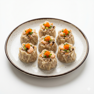 Siu Mai De Gambas Y Carne Al Vapor