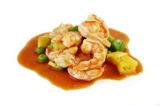 Gamberi in salsa agrodolce
