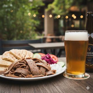 Menu panino kebab e birra