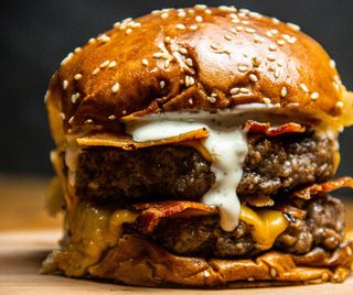 Double smash burger