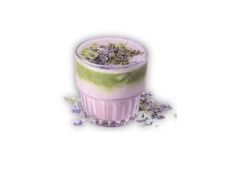 Lavender Iced Matcha Latte