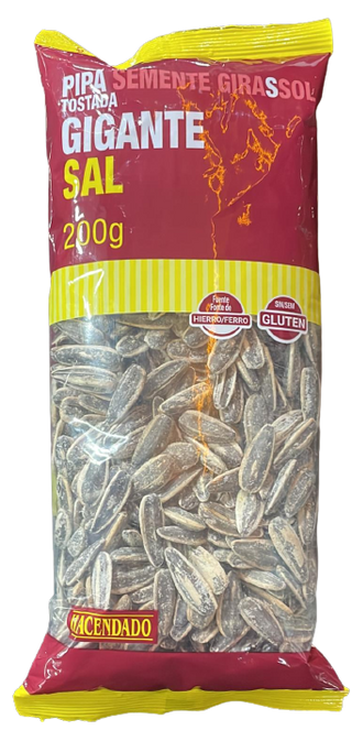 Pipa Tostada Gigante Sal 200Gr
